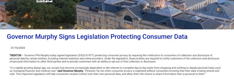 New Jersey Privacy Law is called NJDPA